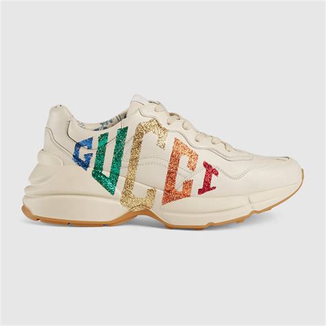 gucci rhyton glitter sneaker|gucci rhyton sneakers price.